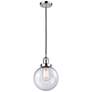 Franklin Beacon 8" Wide Polished Chrome Corded Mini Pendant w/ Seedy S
