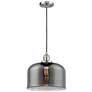 Franklin Bell 12" Brushed Nickel Corded Mini Pendant w/ Smoke Shade