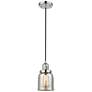 Franklin Bell 5" Polished Nickel Corded Mini Pendant w/ Mercury Shade