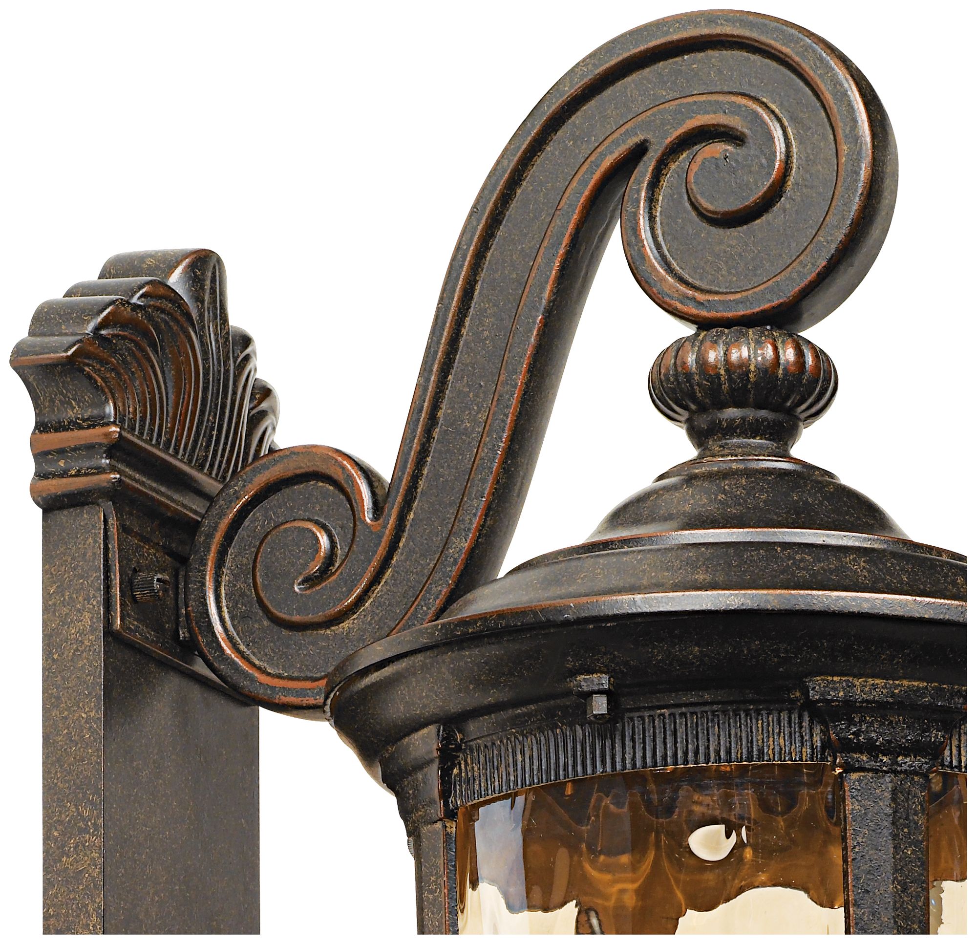 Image 4 Franklin Bellagio 24" Bronze Dual Scroll Arm Outdoor Wall Lt more views