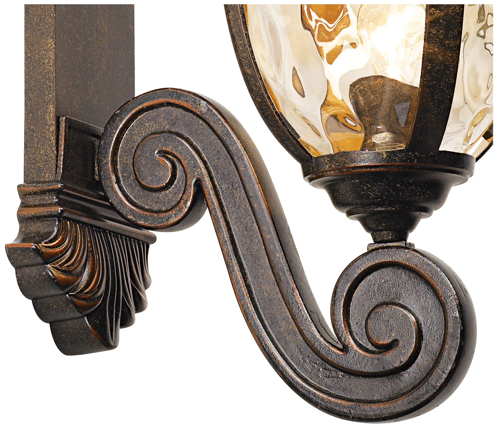 Image 5 Franklin Bellagio 24" Bronze Dual Scroll Arm Outdoor Wall Lt more views