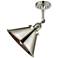 Franklin Briarcliff 10" Polished Nickel Semi Flush w/ Polished Nickel