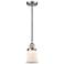 Franklin Canton 5" Brushed Nickel Corded Mini Pendant w/ White Shade
