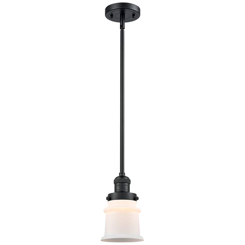 Image 1 Franklin Canton 5" Polished Nickel Corded Mini Pendant w/ Seedy Shade