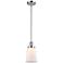 Franklin Canton 6.5"W Polished Chrome Stem Hung Mini Pendant w/ White