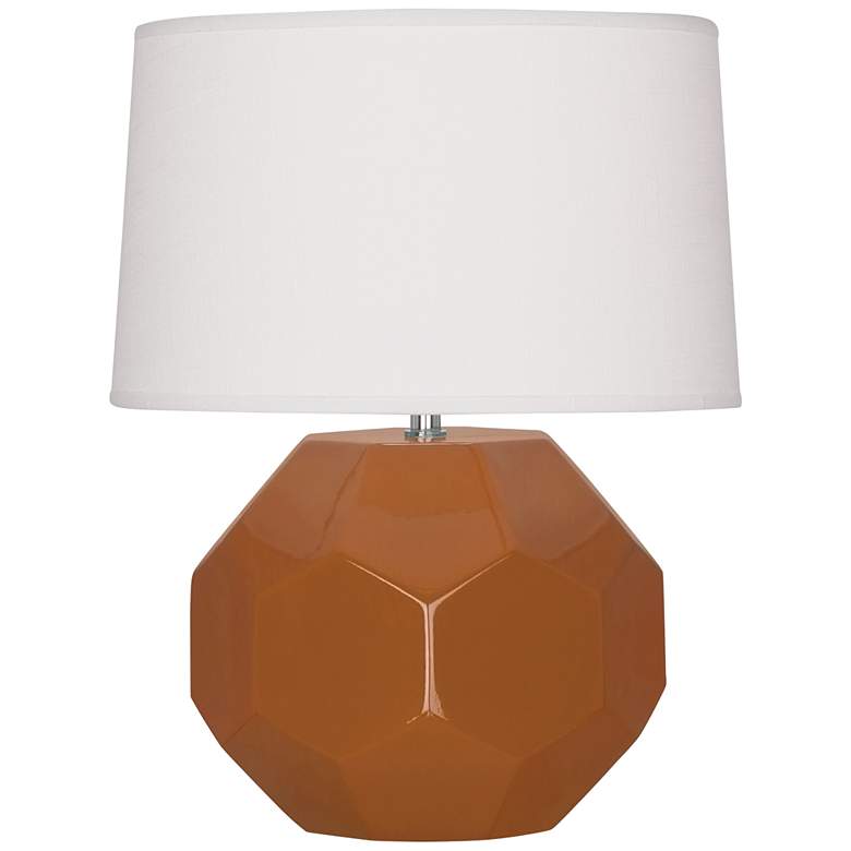 Image 2 Franklin Cinnamon Glazed Ceramic Accent Table Lamp