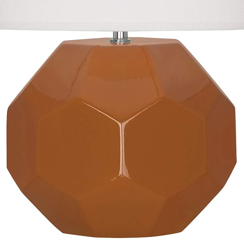 Image 4 Franklin Cinnamon Glazed Ceramic Accent Table Lamp more views