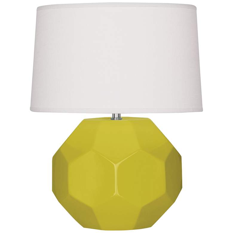 Image 2 Franklin Citron Glazed Ceramic Accent Table Lamp