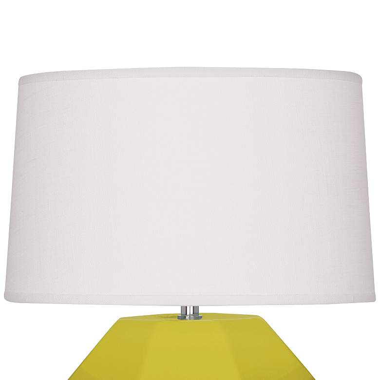 Image 3 Franklin Citron Glazed Ceramic Accent Table Lamp more views