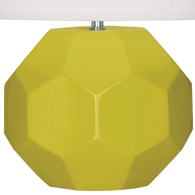 Image 4 Franklin Citron Glazed Ceramic Accent Table Lamp more views