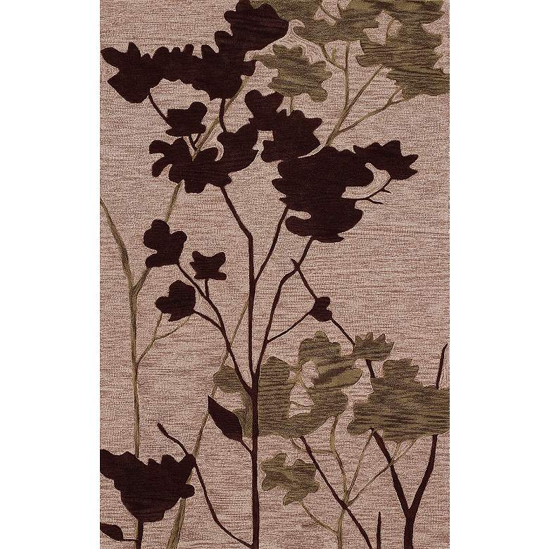 Image 1 Franklin Collection 5&#39;x7&#39;9 inch Oak Grove Taupe Area Rug