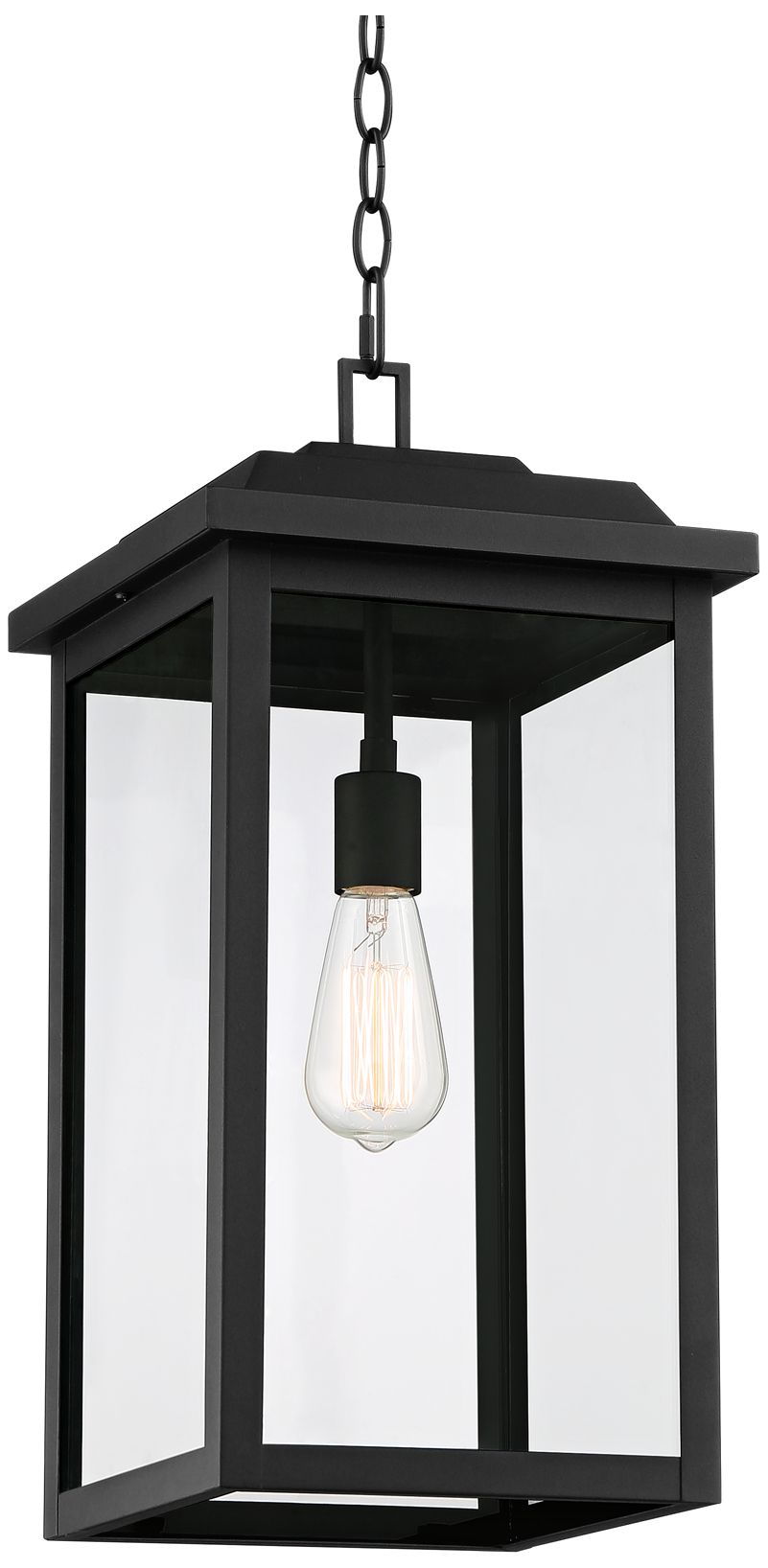 Franklin Eastcrest 20 1/2" Textured Black Outdoor Hanging Lt