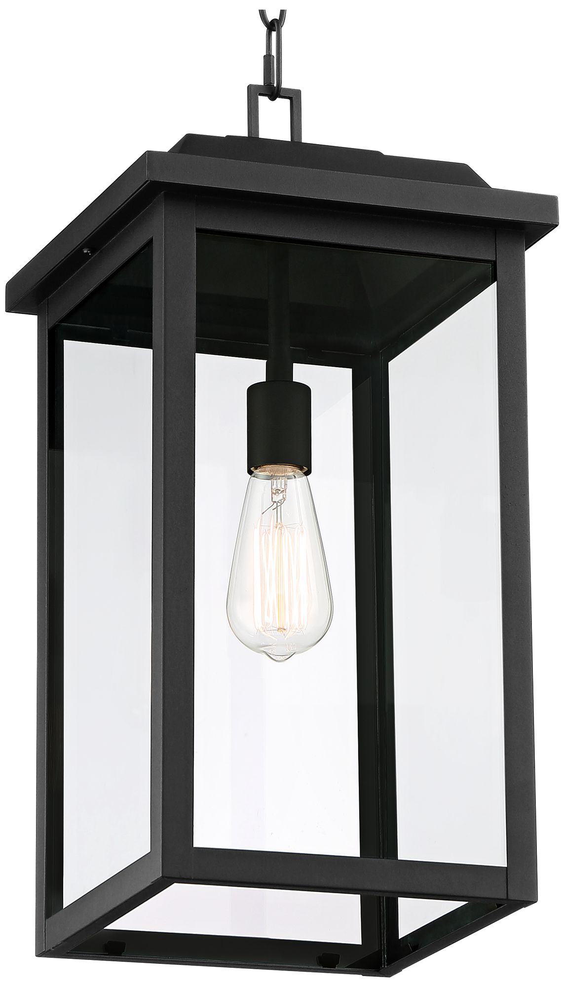 Image 3 Franklin Eastcrest 20 1/2" Textured Black Outdoor Hanging Lt more views