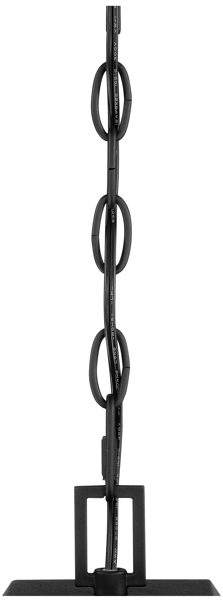 Image 4 Franklin Eastcrest 20 1/2" Textured Black Outdoor Hanging Lt more views