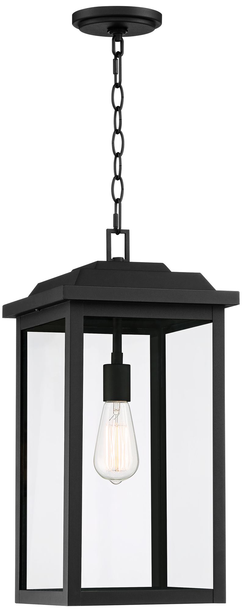 Image 6 Franklin Eastcrest 20 1/2" Textured Black Outdoor Hanging Lt more views