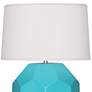 Franklin Egg Blue Glazed Ceramic Accent Table Lamp