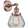 Franklin Fulton 11" High Copper Sconce w/ Clear Shade