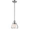 Franklin Fulton 7"W Polished Chrome Stem Hung Mini Pendant w/ Clear Sh