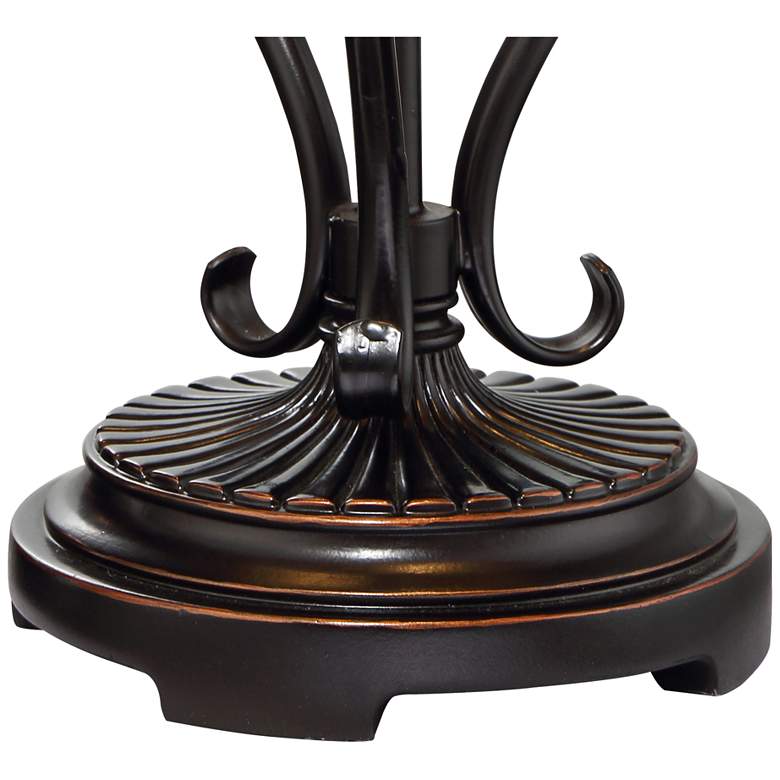 Image 5 Franklin Iron 23 3/4" Leaf and Vine Mica Shade Lamp with Cord Dimmer more views