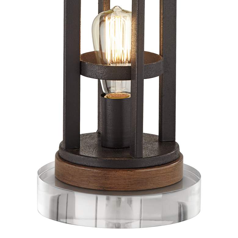 Image 4 Franklin Iron 27 1/2" Bronze Night Light USB Lamps with Acrylic Risers more views