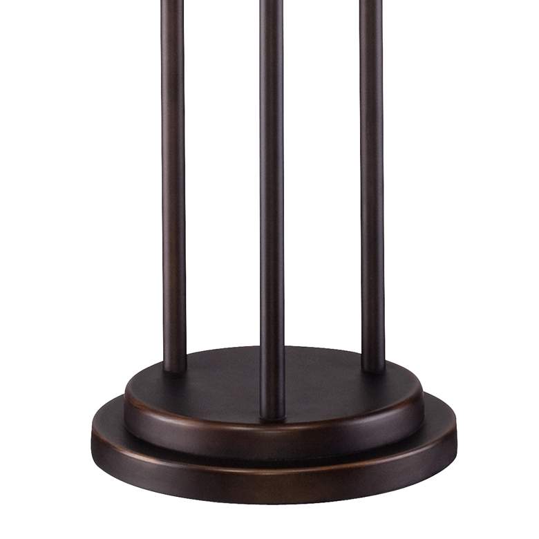 Image 3 Franklin Iron 70.4" Bronze Seeded Glass 3-Light Floor Lamp with Riser more views