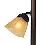 Thumbnail4 of Franklin Iron 71 1/2" Bronze and Champagne Glass Torchiere Floor Lamp more views