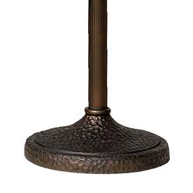 Image5 of Franklin Iron 71 1/2" Bronze and Champagne Glass Torchiere Floor Lamp more views