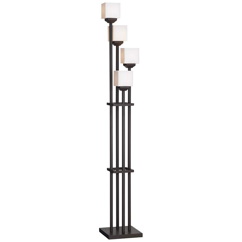 Image 2 Franklin Iron 72 1/2 inch 4-Light Torchiere Floor Lamp with Smart Socket