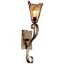 Franklin Iron Amber Scroll 23 1/2" High Glass and Bronze Wall Sconce in scene