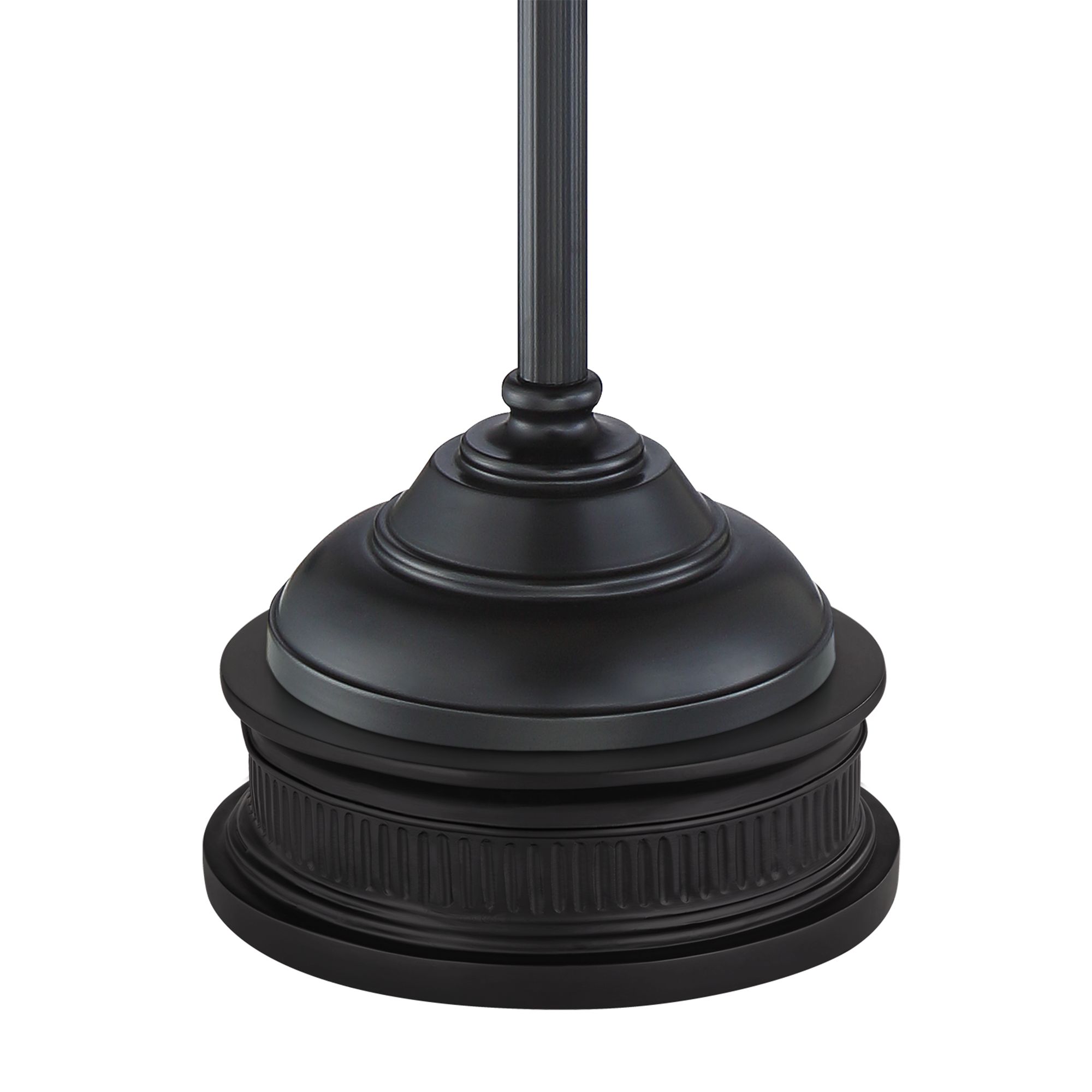 Image 5 Franklin Iron Annie 67 1/2" Bronze Scroll Floor Lamp with Black Riser more views