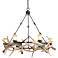 Franklin Iron Antler Lodge 36 3/4" Wide 6-Light Rustic Chandelier