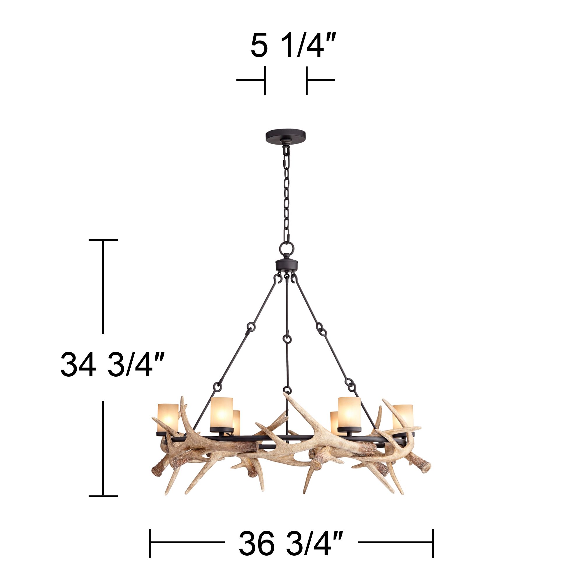 Watch A Video About the Antler Lodge Rustic LED Chandelier