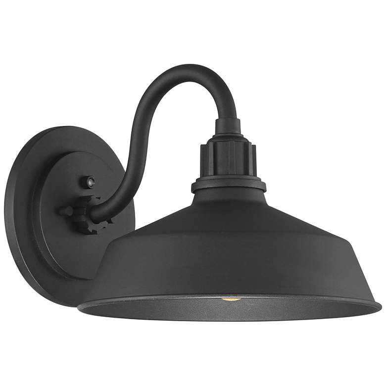 Image 5 Franklin Iron Arnett 10 1/2" Black Dusk-to-Dawn Outdoor Lights Set more views