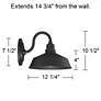 7_Franklin Iron Arnett 10 1/2" Black Dusk-to-Dawn Outdoor Lights Set more views