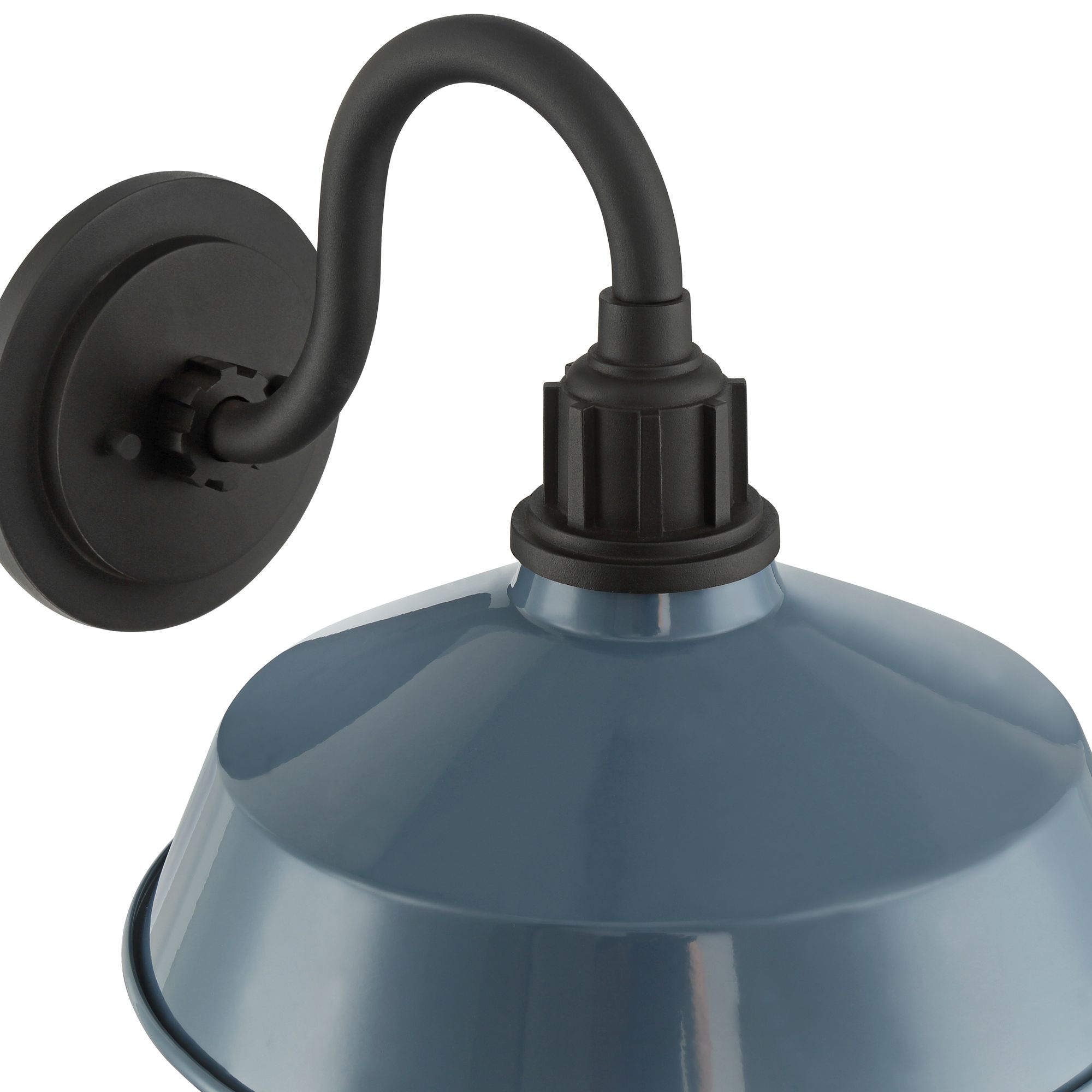 Image 3 Franklin Iron Arnett 10 1/2" High Denim Blue Outdoor Barn Wall Light more views