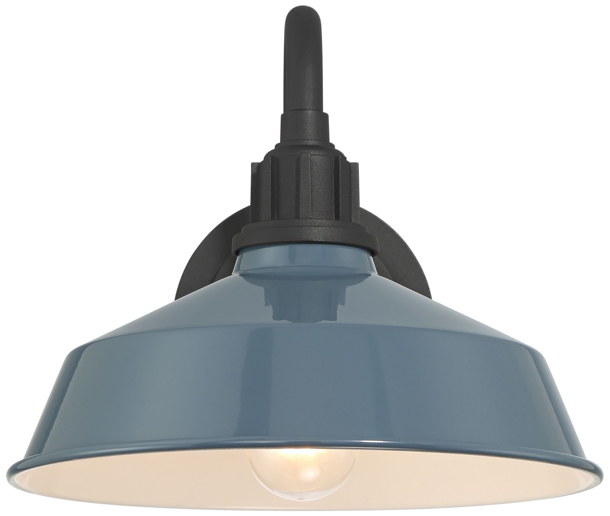 Image 5 Franklin Iron Arnett 10 1/2" High Denim Blue Outdoor Barn Wall Light more views