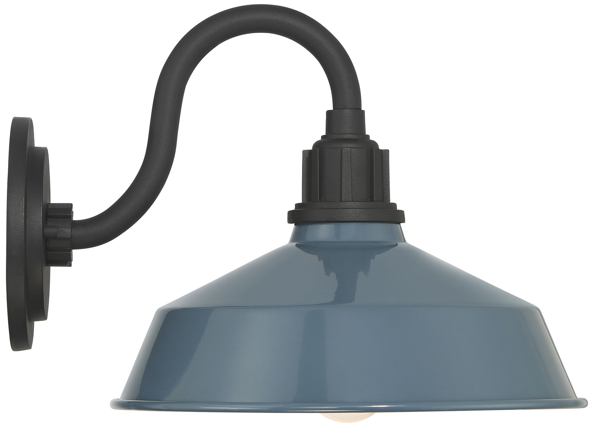 Franklin Iron Arnett 10 1/2" High Denim Blue Outdoor Barn Wall Light