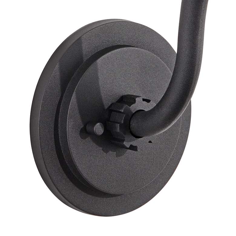 Image 6 Franklin Iron Arnett 10 1/2" Textured Black Barn Light Wall Sconce more views