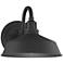Franklin Iron Arnett 10 1/2" Textured Black Dusk to Dawn Barn Light