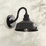 1_Franklin Iron Arnett 10 1/2" Textured Black Dusk to Dawn Barn Light