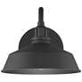 4_Franklin Iron Arnett 10 1/2" Textured Black Dusk to Dawn Barn Light more views