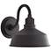Franklin Iron Arnett 10 1/2" Textured Black Outdoor Barn Wall Light