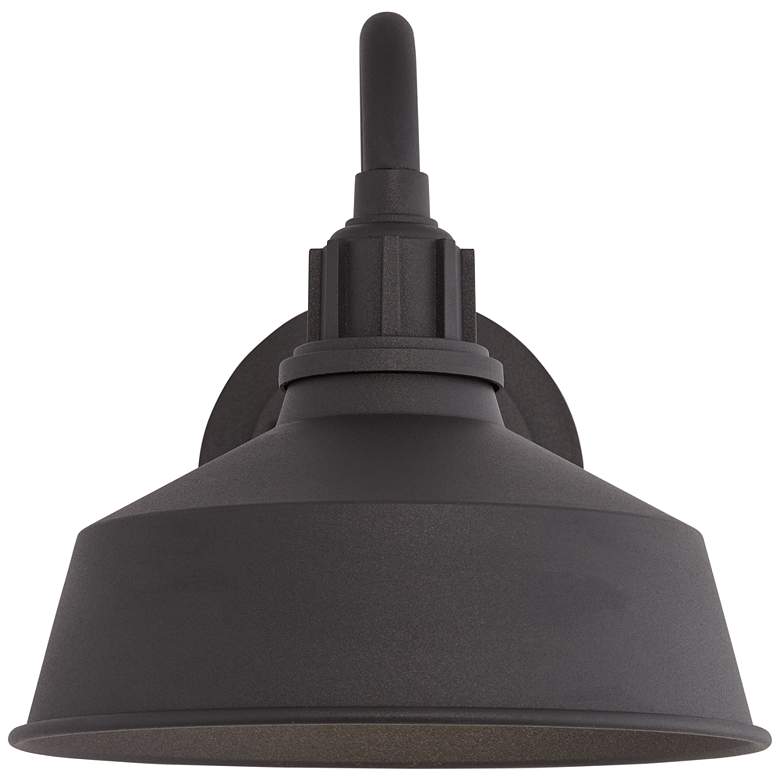 Image 5 Franklin Iron Arnett 10 1/2" Textured Black Outdoor Barn Wall Light more views