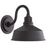 6_Franklin Iron Arnett 10 1/2" Textured Black Outdoor Barn Wall Light more views