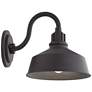 Franklin Iron Arnett 10 1/2" Textured Black Outdoor Barn Wall Light