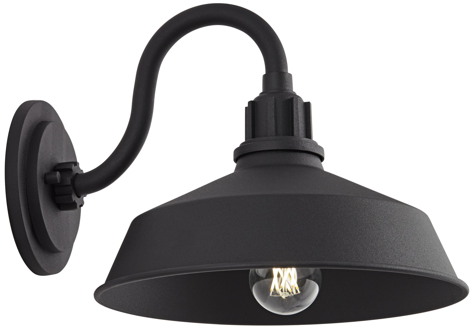 Watch A Video About the Franklin Iron Arnett Textured Black Outdoor Barn Wall Light