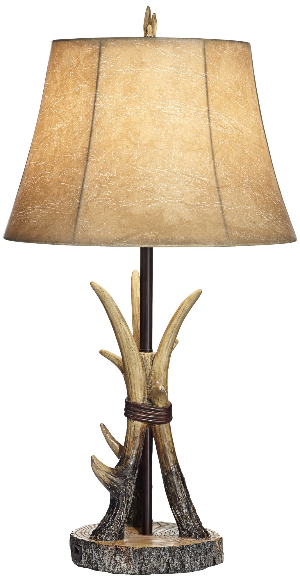 Watch A Video About the Boone Western Rustic Antler USB Table Lamps Set of 2