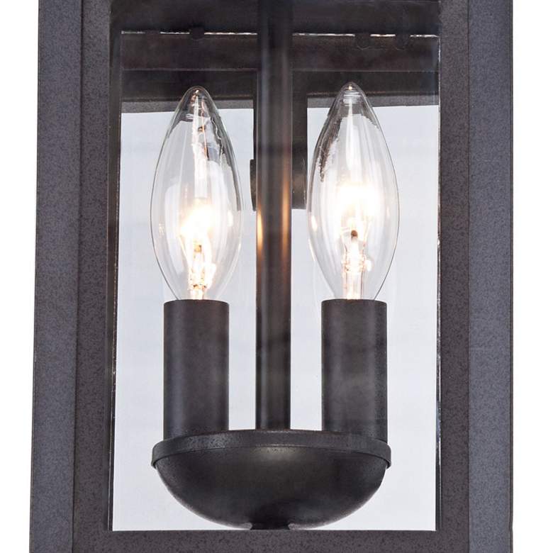 Image 3 Franklin Iron Bransford 17" Black-Gray Outdoor Lantern Wall Light more views