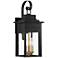 Franklin Iron Bransford 19" Black-Brass Outdoor Lantern Wall Light