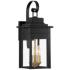 Franklin Iron Bransford 19" Black-Brass Outdoor Lantern Wall Light